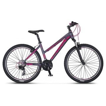Mosso 26 Wildfire Lady 16''  V-Fren 21 Vites MTB - Antrasit/Pembe