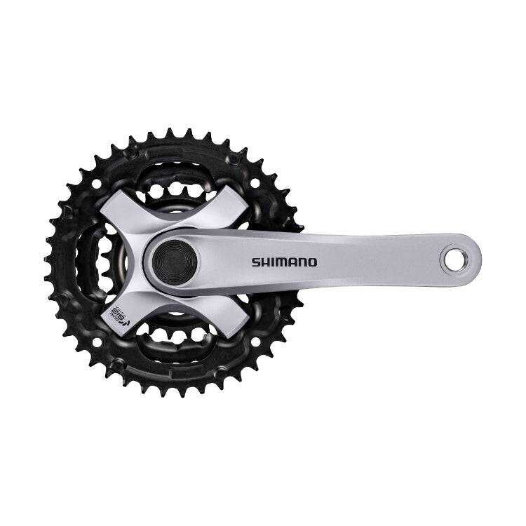 Shimano FC-TY501 Aynakol 6/7/8 Vites 42/34/24T Gümüş - 170mm | Zincir Korumasız |