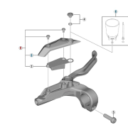 Shimano BL-M315 Sol Fren Kolu Kapağı