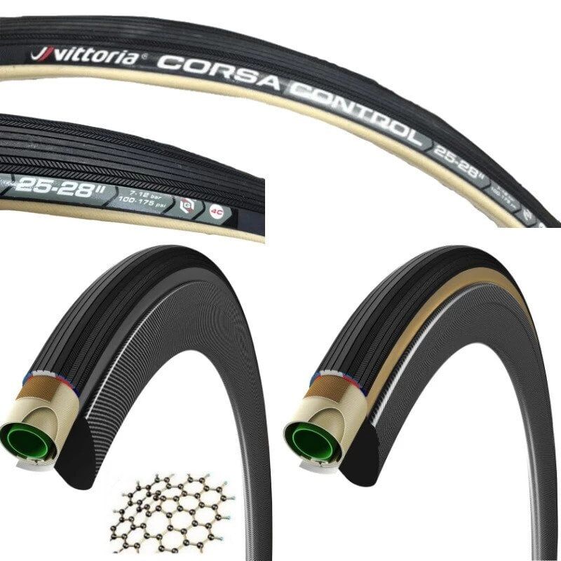 Vittoria Dış Lastik Yol Corsa Control 25-28 Tubular