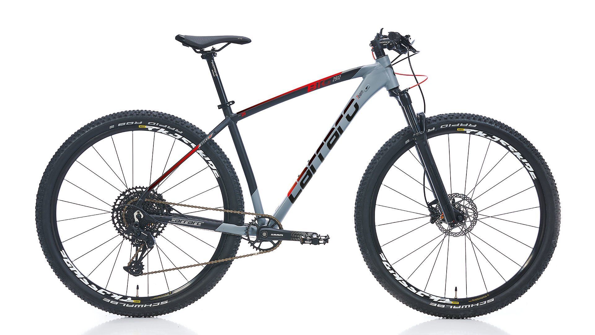 CARRARO BIG 2912 SX EAGLE 29'' 12-V HD MAT GRİ-SİYAH-KIRMIZI - 48 Cm
