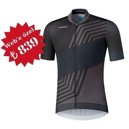 Shimano Kita Kısa Kollu Forma Siyah/Mavi Large