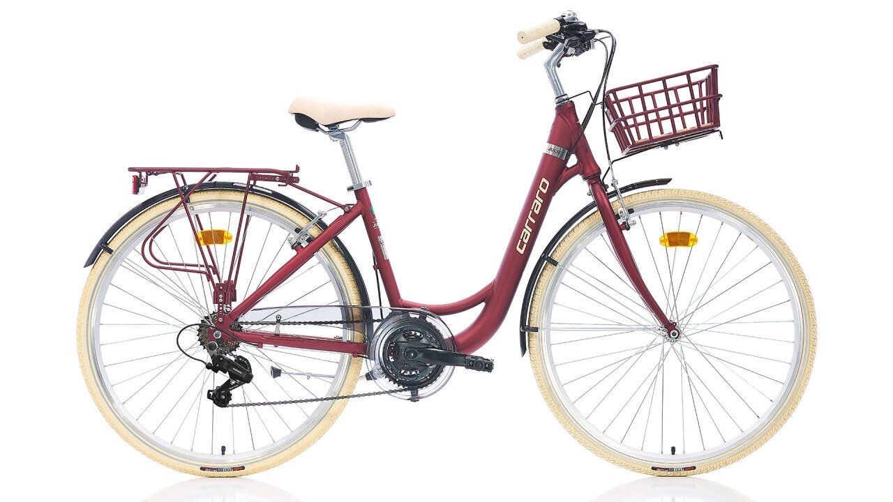 Carraro Juliet 26 -  21-Vites - V.Fren Şehir Bisikleti KREMİT-KROM-KREM-43Cm