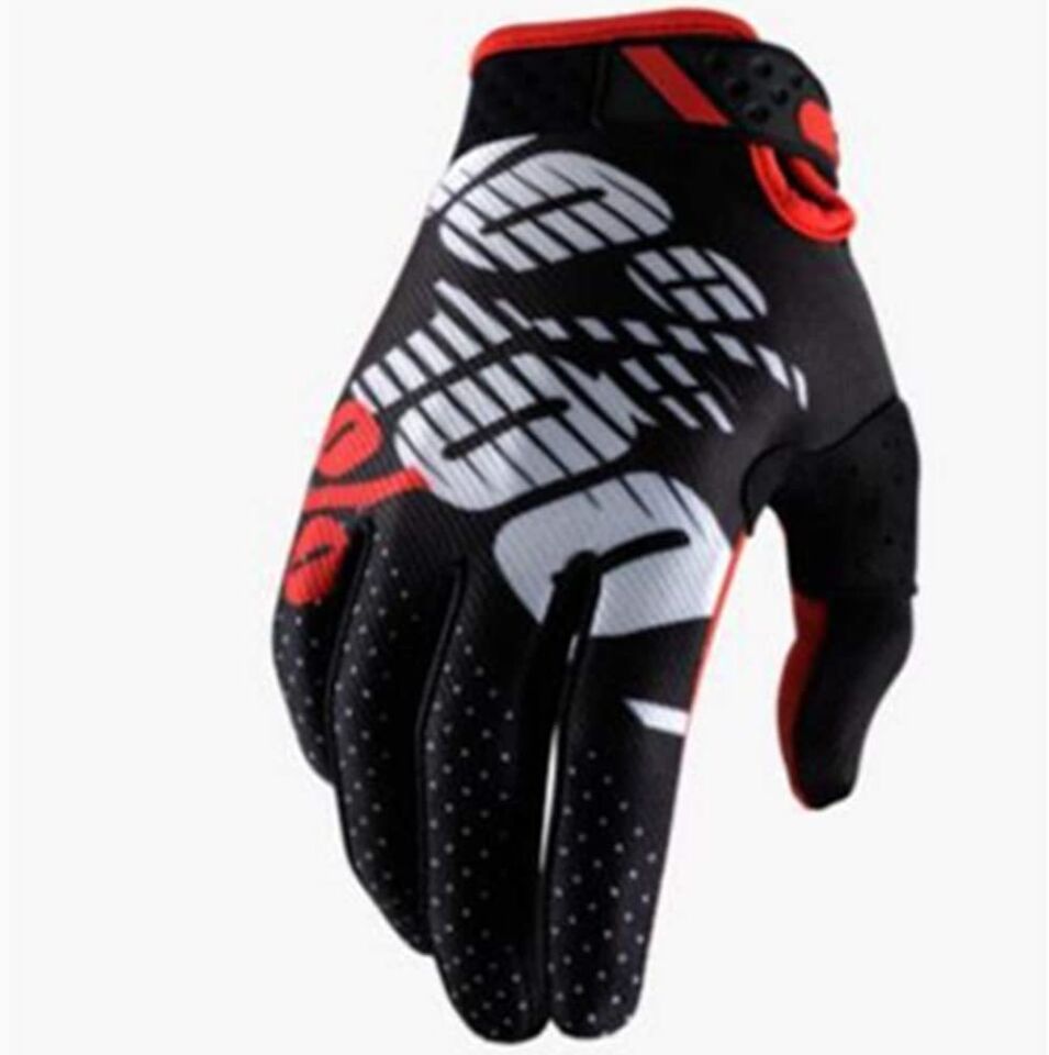 100percent 100% Ridefit Uzun Parmak Eldiven Siyah/Kırmızı/Beyaz - XLarge