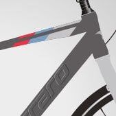 CARRARO SPORTIVE 327 28'' 27-V VB Mat Lacivert- Açık Mavi - 52 Cm
