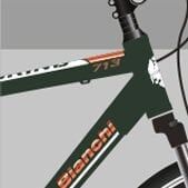 BIANCHI TOURING 713 28'' 24V HD Metalik Koyu Yeşil-Beyaz-Bakır
