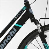 BIANCHI TRAVEL 505 28'' 21V VB SİYAH-TURKUAZ-GRİ-40Cm