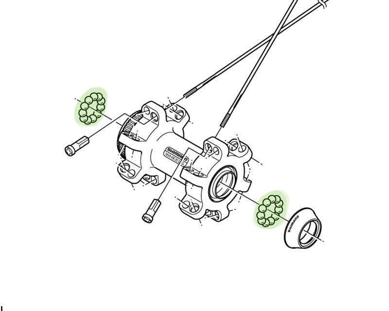 Shimano Çelik Bilya - 5/23 (34adet) WH-R600-R