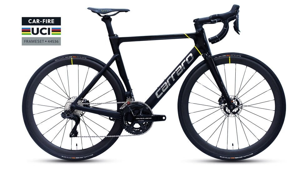 Carraro Fire C5.3 ''UCI'' 28'' 24-V HD | 51 Cm | Siyah/Mat Siyah