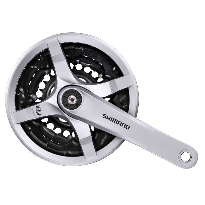Shimano Aynakol Üçlü 6/7/8 Vites 48/38/28T 175mm FC-TY501 Gümüş