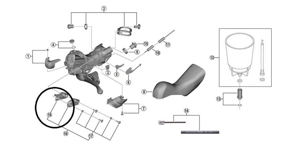 Shimano STI Hidrolik Kollar İçin Diyafram | Sol Kol İçin |