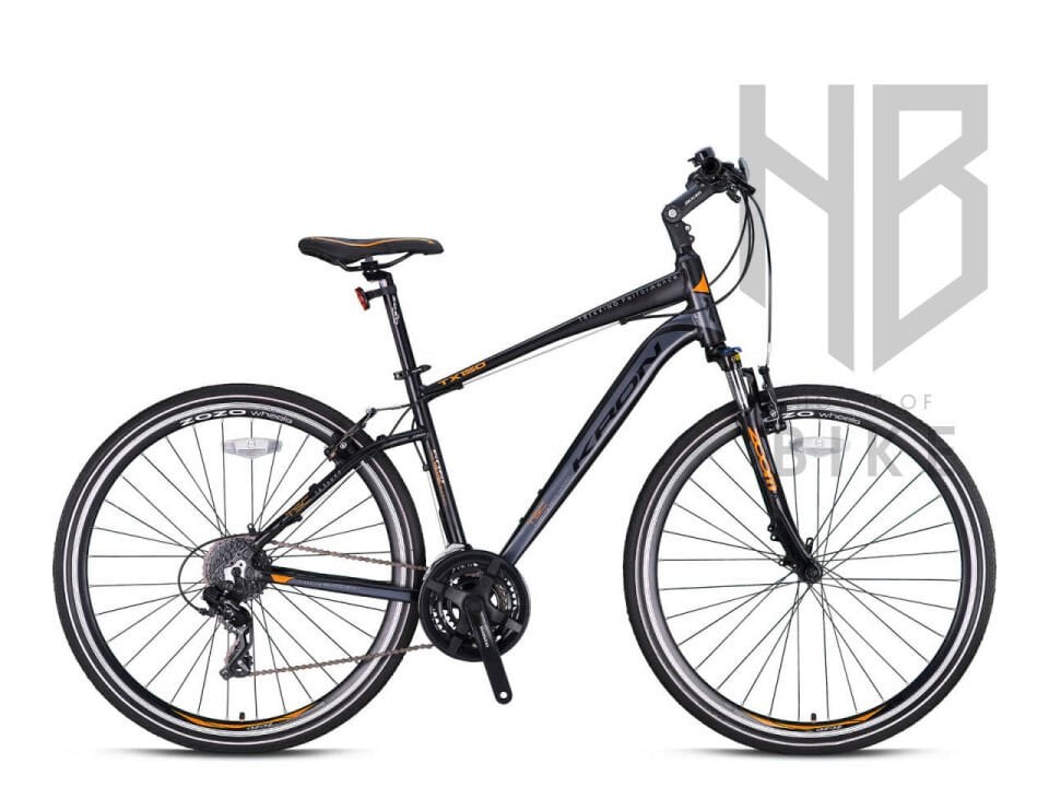 Kron TX150 28'' 24-Vites Trekking Bisiklet - H.Disk Mat Sİyah/Turuncu/Füme - 16'