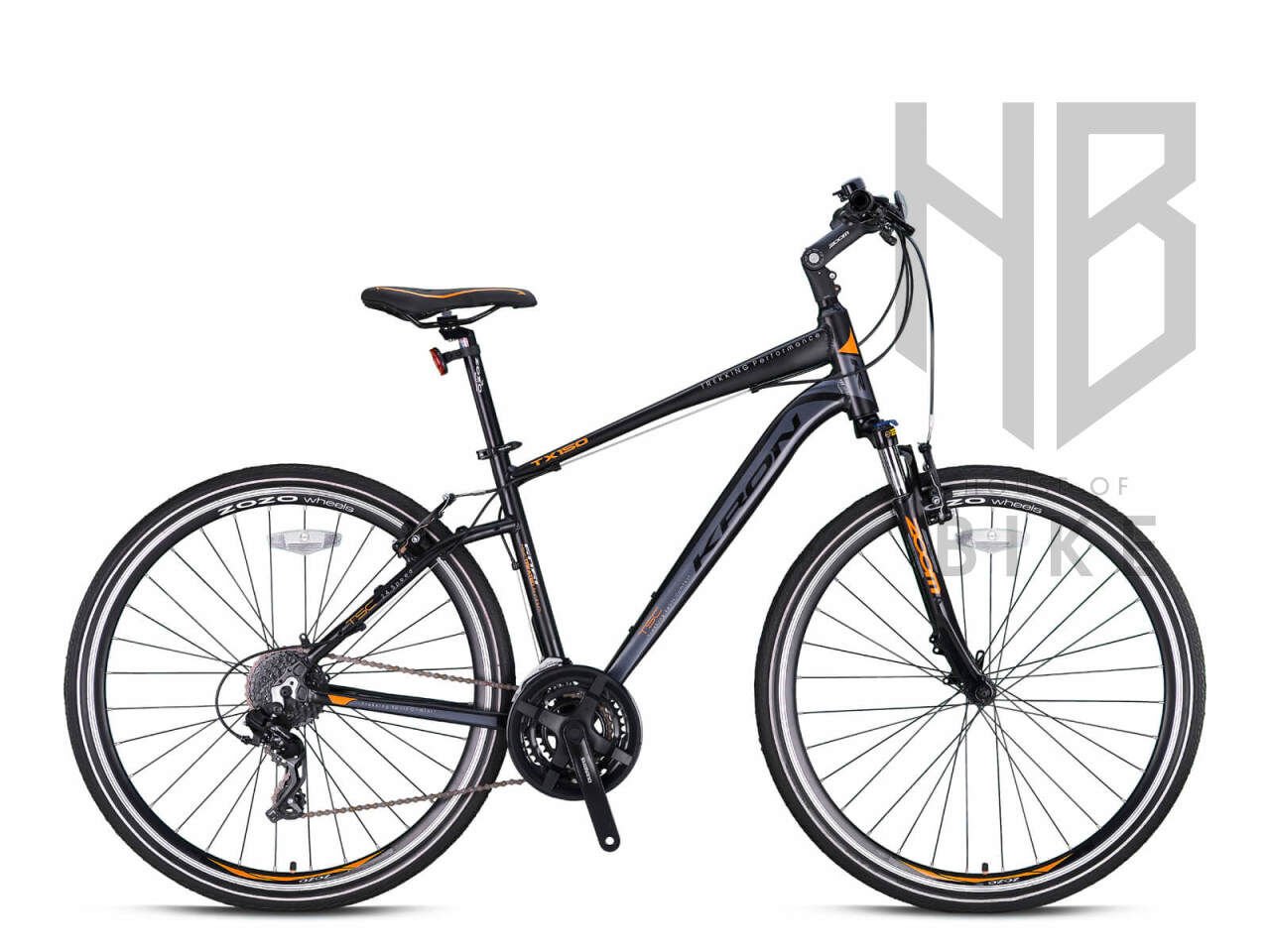 Kron TX150 28'' 24-Vites Trekking Bisiklet - H.Disk Mat Sİyah/Turuncu/Füme - 18'