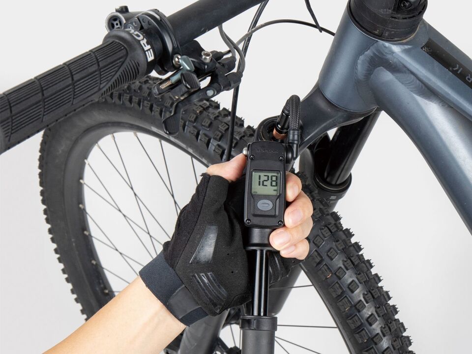 TOPEAK - Mountain2Stage Digital - Amortisör ve Lastik Pompası (300Psi) TMTD-2STG