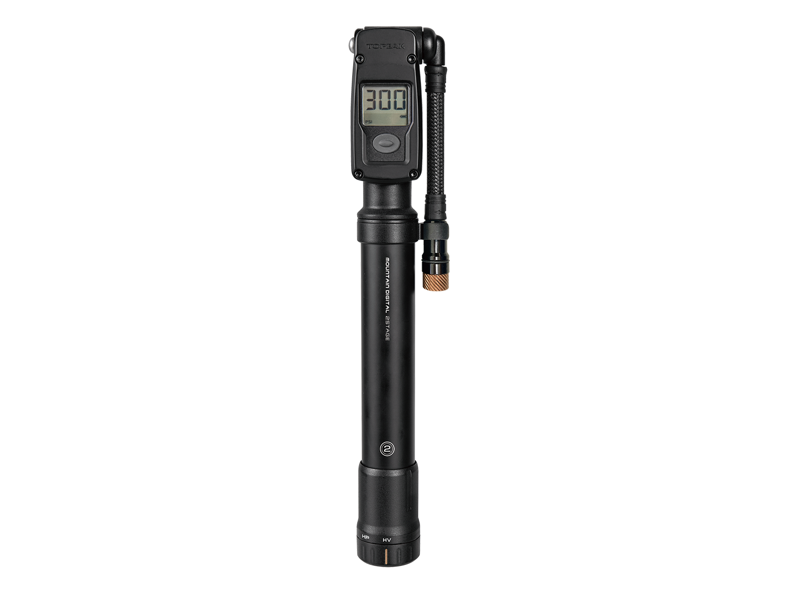 TOPEAK - Mountain2Stage Digital - Amortisör ve Lastik Pompası (300Psi) TMTD-2STG