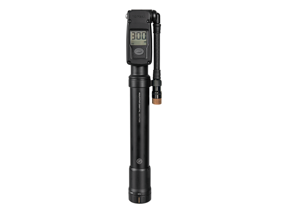 TOPEAK - Mountain2Stage Digital - Amortisör ve Lastik Pompası (300Psi) TMTD-2STG
