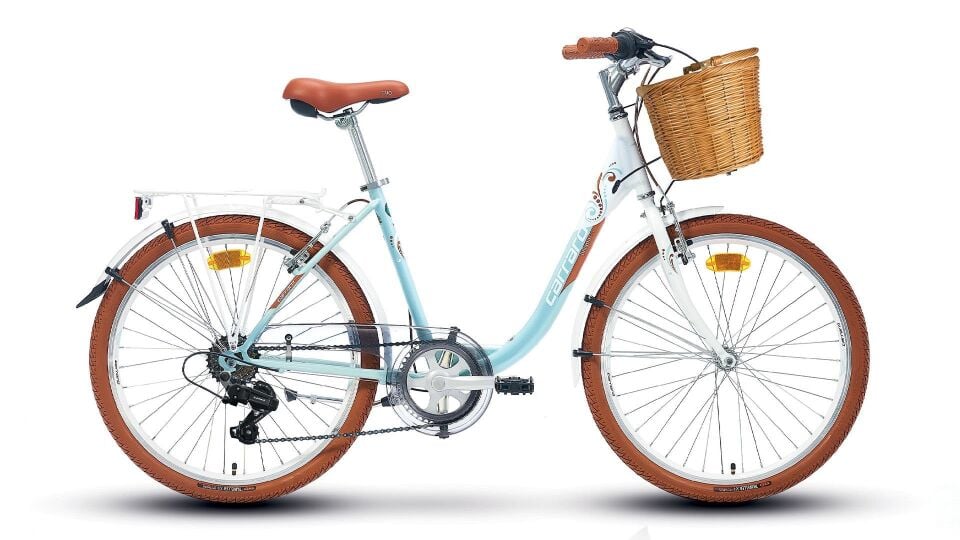 CARRARO JULIANA 26'' 430H 7V VB - BEYAZ/TURKUAZ-KAHVE