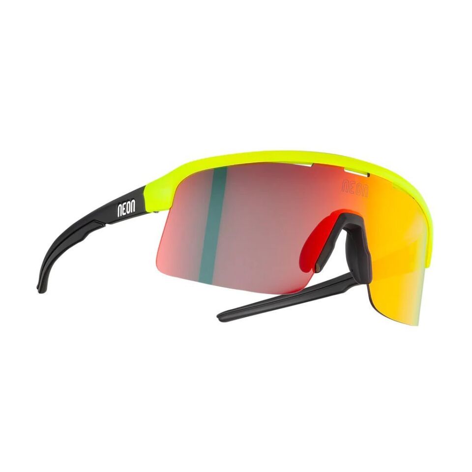Neon Arrow MIRROR Kırmızı Lens Gözlük - Sarı