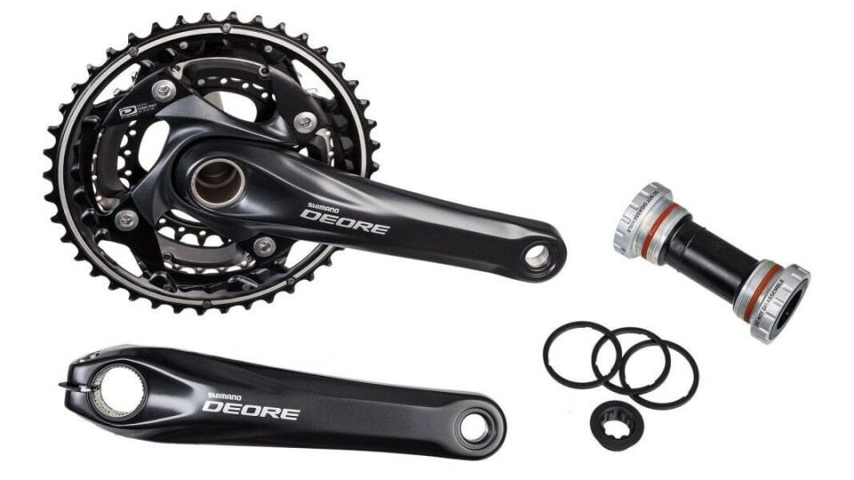 Shimano Deore FC-M610 Aynakol - SM-BB52 HOLLOWTECH II Göbek Seti