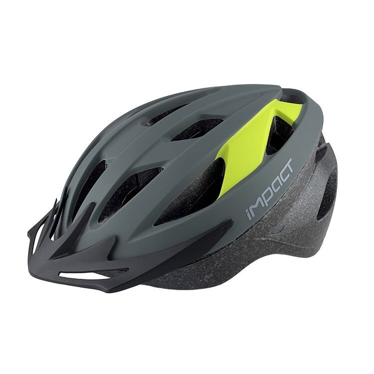 Impact VERNION Işıklı Kask Füme/Lime - Large