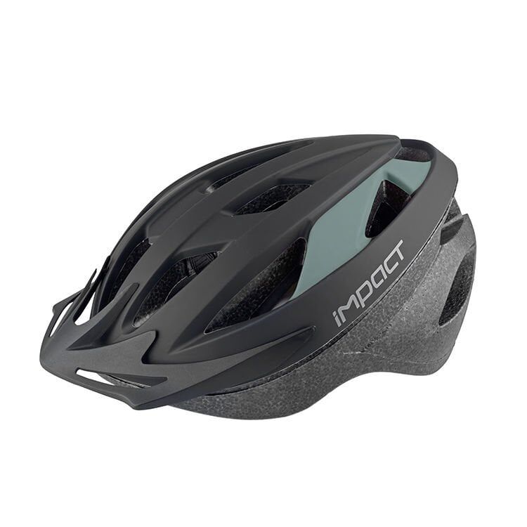 Impact VERNION Işıklı Kask Large - Siyah/Açık Mavi