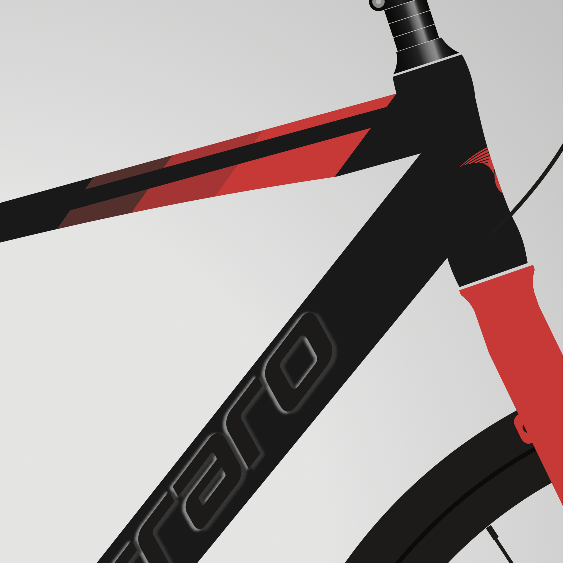 CARRARO SPORTIVE 328C 28'' 18-V HD Mat Siyah/Kırmızı - 48 Cm