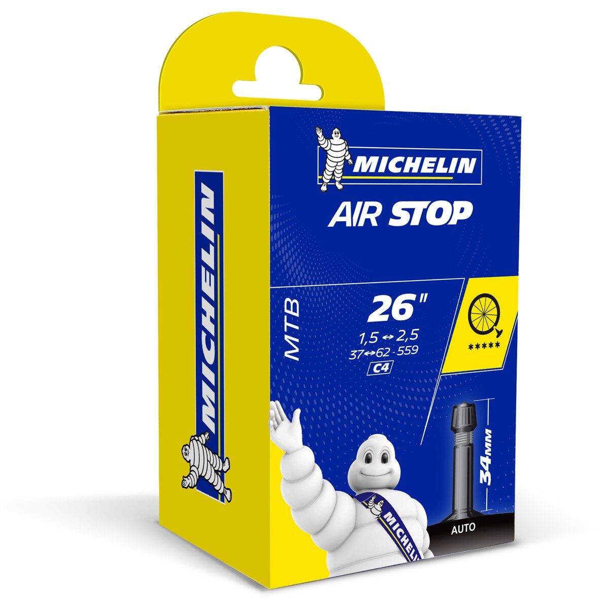 Michelin İç Lastik AirStop 26x1,5-2,5 Standart 34mm C4 202g
