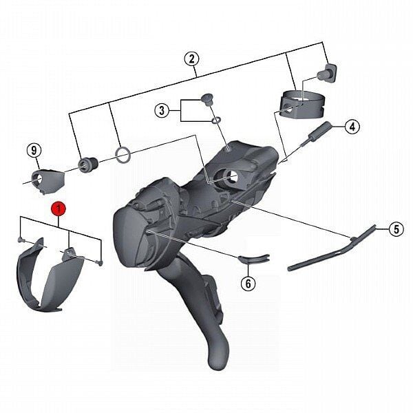 Shimano Plaka & Vida Sağ ST-RS505