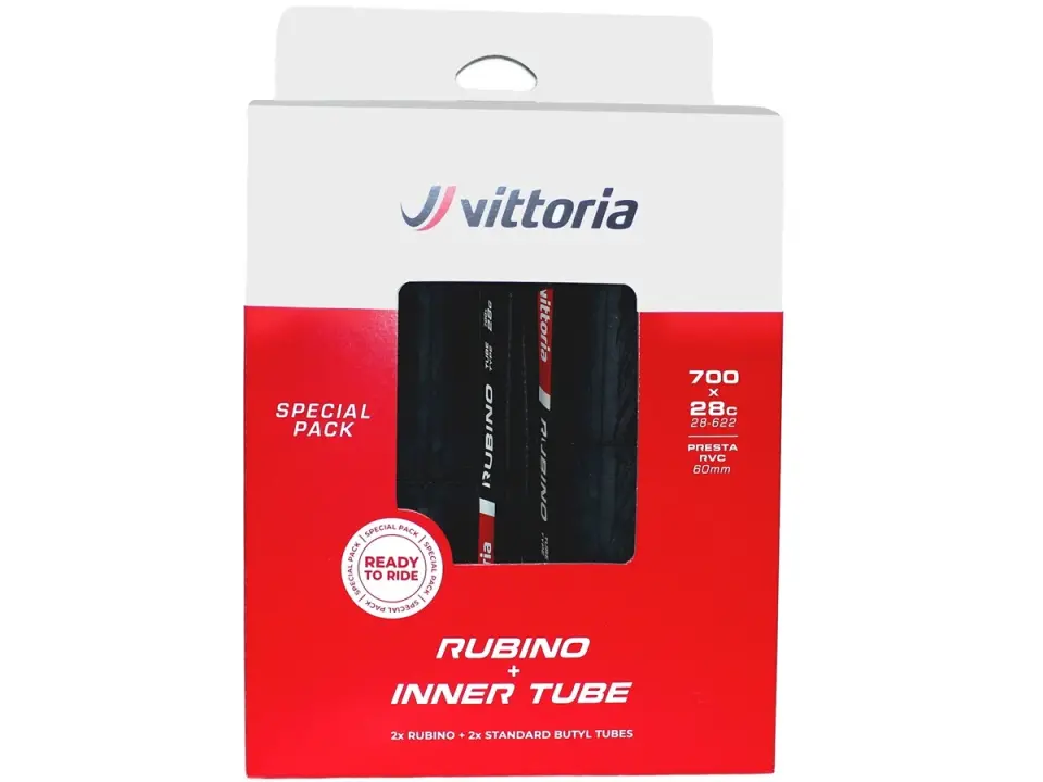 Vittoria Rubino V TP G2 Lastik Seti | 700x28C | 2 adet iç Lastikli |