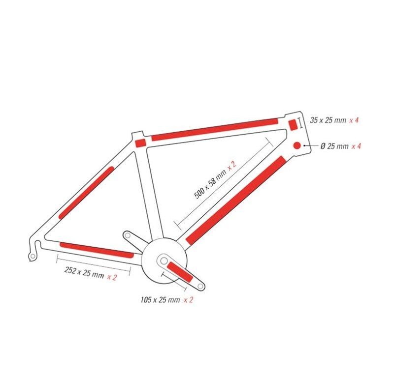 Zefal Kadro Koruma Skin Armor (L) Etiket Set