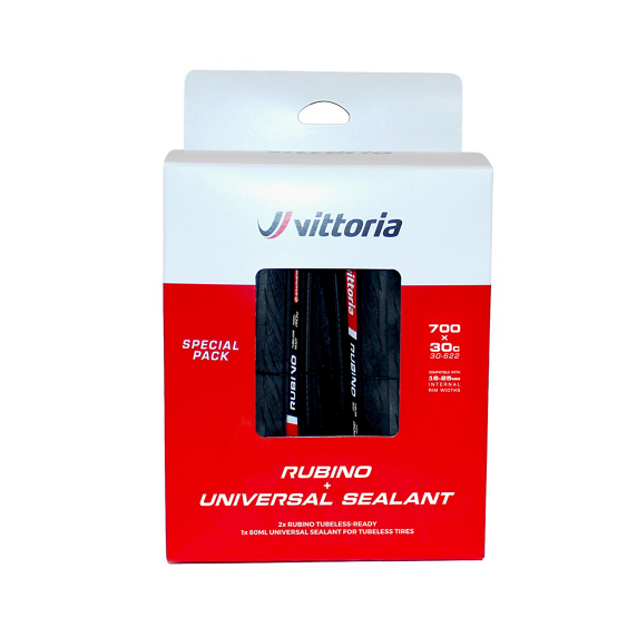 Vittoria Rubino V TP Lastik Seti | 700x30C | 80ml Tubeless Sıvılı |