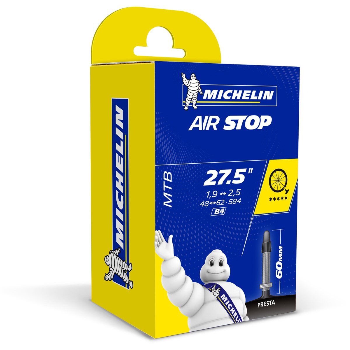 Michelin İç Lastik AirStop B4 215g 27,5x 1,9-2,7 Presta 60mm