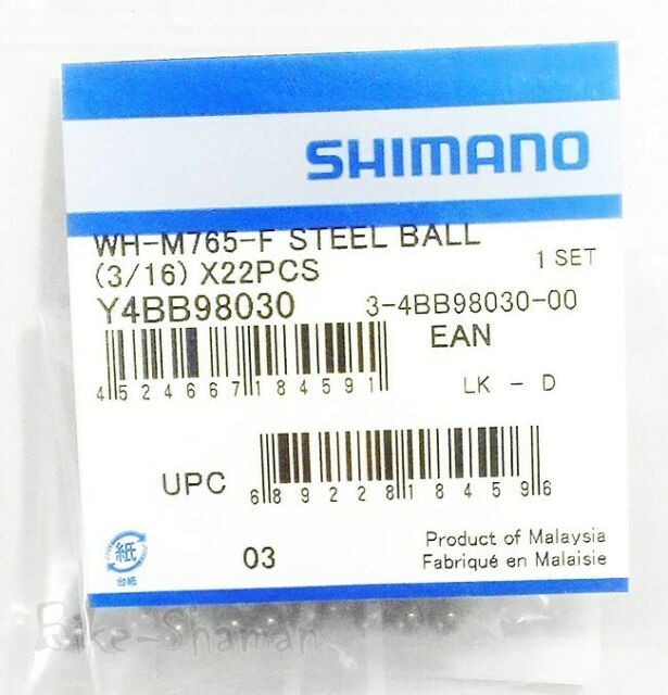 Shimano Çelik Bilye WH-M765-F ( 3/16'' : 22 adet )