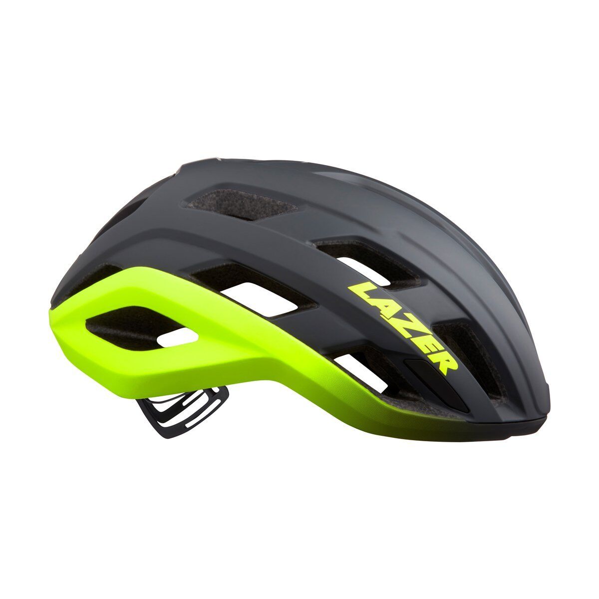 Lazer Strada Kineticore KC CE-CPSC Kask Koyu Gri - Parlak Sarı - Large