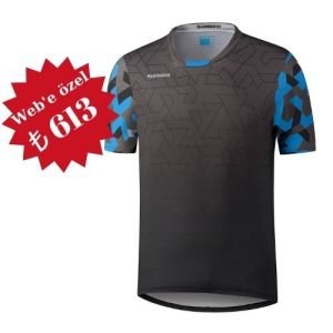Shimano Myoko Kısa Kollu Forma Siyah/Mavi